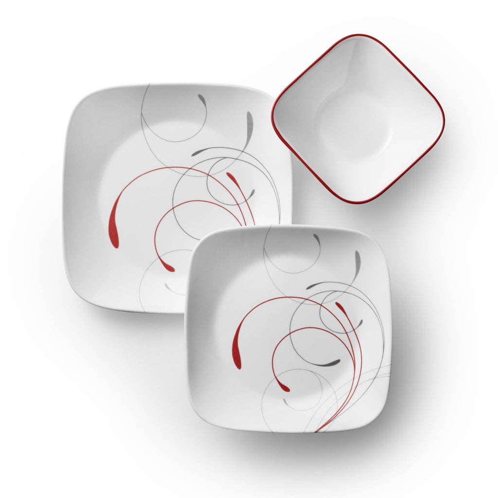 Corelle® Square Splendor 12-piece Dinnerware Set, Service for 4