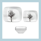 Corelle® Timber Shadows 12-piece Dinnerware Set, Service for 4
