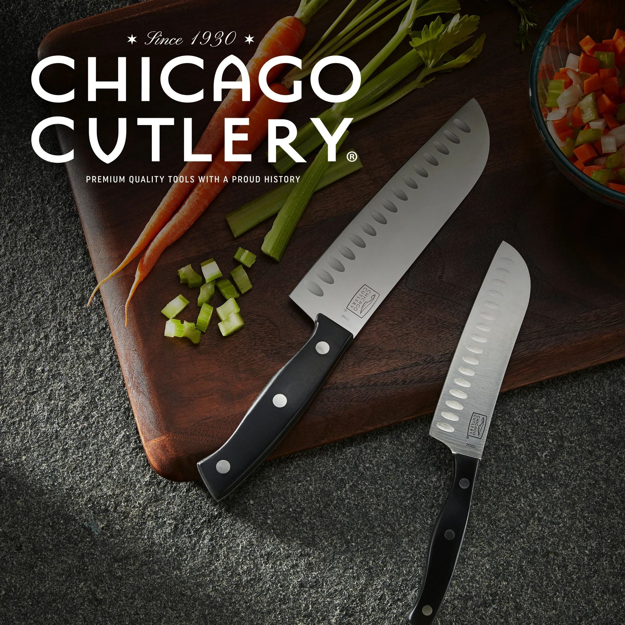 Chicago Cutlery® Ellsworth 2-piece Santoku Knife