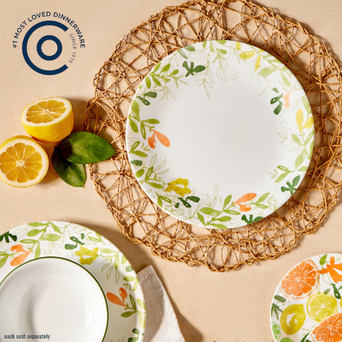 Corelle® Contemporary Fruit 10.5" Dinner Plate- 4 Pack